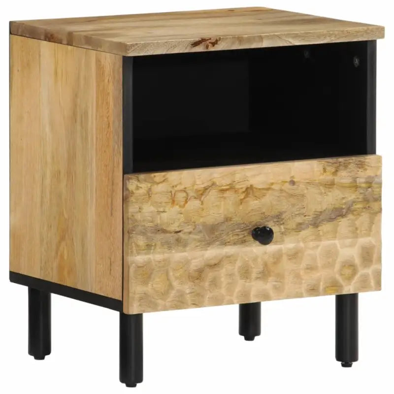 Nachtkastje van massief acaciahout met elegant en tijdloos ontwerp - Naturel / 1 / massief mangohout - Nachtkastjes