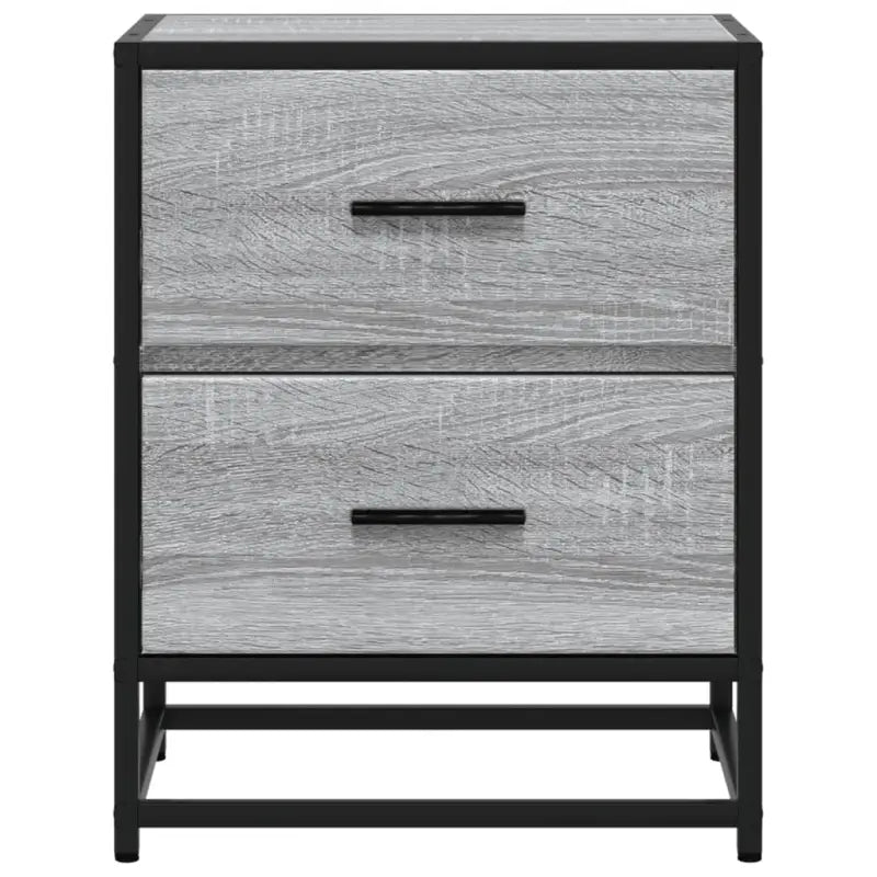 Nachtkastjes in Grijs Sonoma Eiken met Stevig Tafelblad voor Tijdloze Interieurstijl - Nachtkastjes