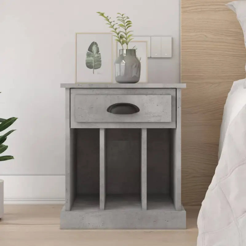 Nachtkastjes in Grijs Sonoma met elegant en duurzaam ontwerp - Betongrijs / 1 - Nachtkastjes