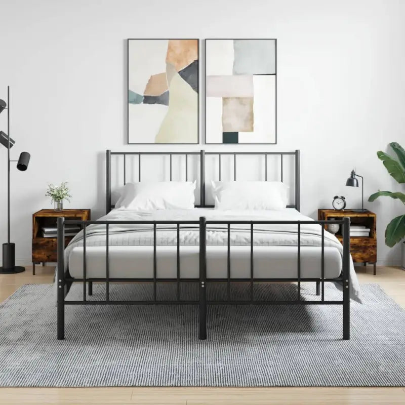 Nachtkastjes in hoogglans wit van bewerkt hout voor modern interieur - Gerookt eiken / 2 - Nachtkastjes