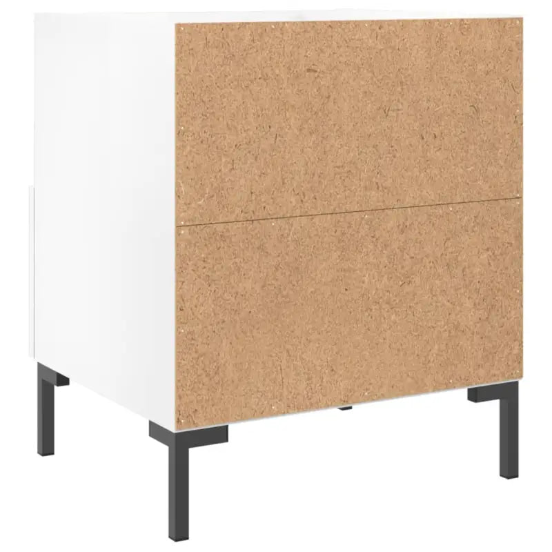Nachtkastjes in hoogglans wit van bewerkt hout voor modern interieur - Nachtkastjes
