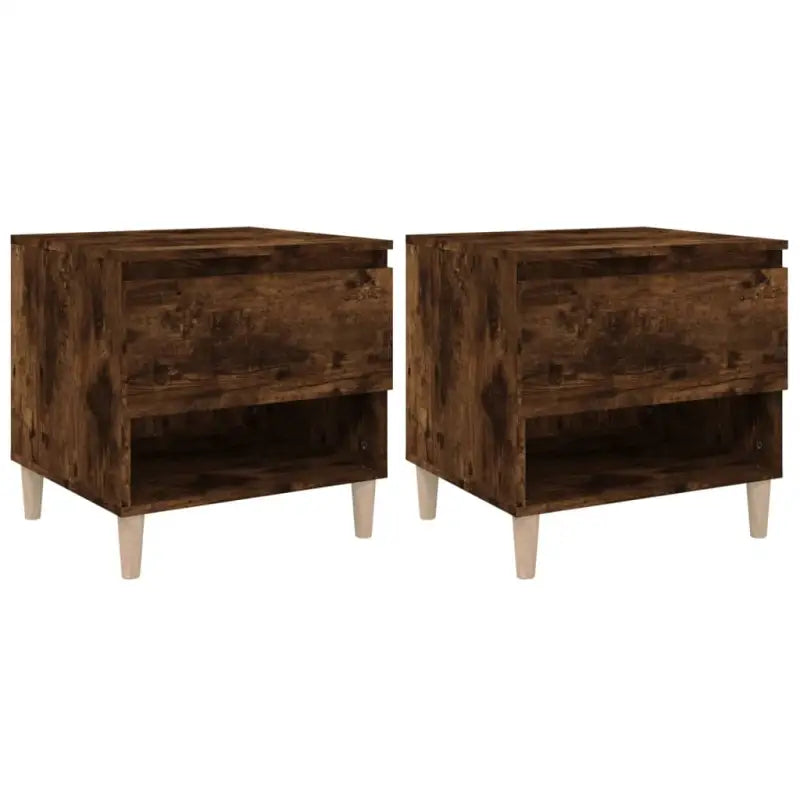 Nachtkastjes met bewerkt hout voor een elegant en tijdloos interieur - Nachtkastjes