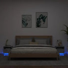 Nachtkastjes met rgb led-verlichting en duurzaam bewerkt hout - Nachtkastjes