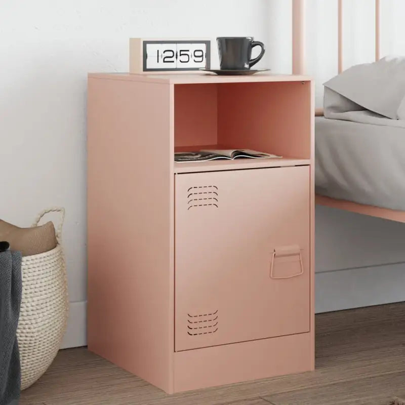 Nachtkastjes met trendy ontwerp van koudgewalst staal - Roze / 1 - Nachtkastjes