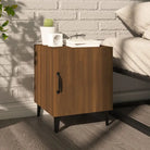 Nachtkastjes van bewerkt hout met elegant en tijdloos ontwerp - bruin eikenkleur / 1 - Nachtkastjes