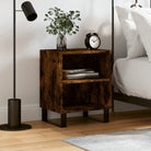 Nachtkastjes van bewerkt hout met elegant en tijdloos ontwerp - Gerookt eiken / 1 - Nachtkastjes
