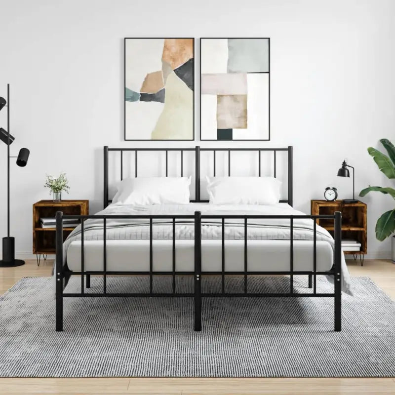 Nachtkastjes van bewerkt hout met elegant en tijdloos ontwerp - Gerookt eiken / 2 - Nachtkastjes