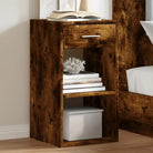 Nachtkastjes van bewerkt hout met elegant en tijdloos ontwerp - Gerookt eiken / 1 - Nachtkastjes