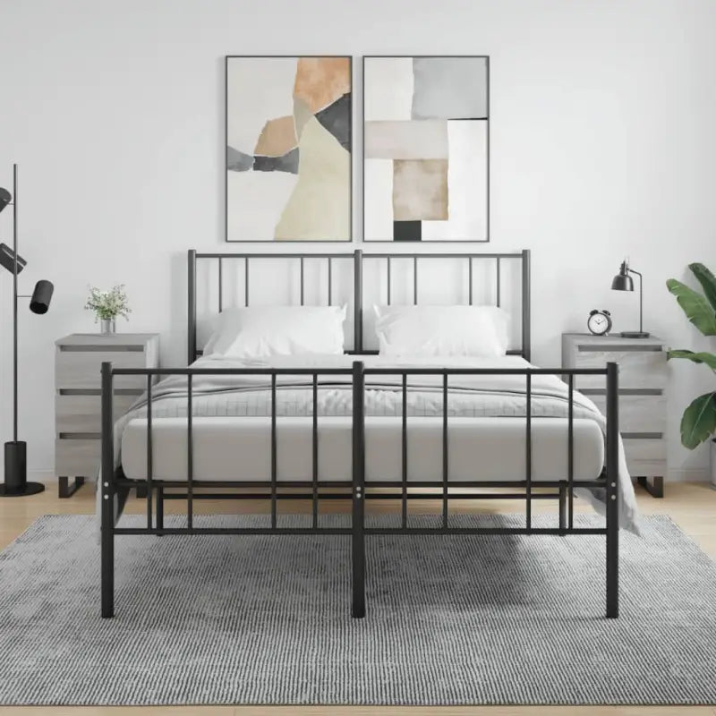 Nachtkastjes van bewerkt hout met elegant en tijdloos ontwerp - Grijs sonoma / 2 - Nachtkastjes