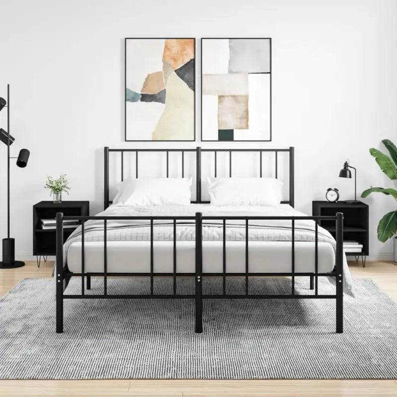Nachtkastjes van bewerkt hout met elegant en tijdloos ontwerp - Zwart / 2 - Nachtkastjes