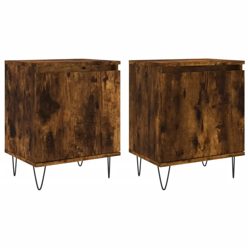 Nachtkastjes van bewerkt hout met elegant ontwerp en duurzame afwerking - Nachtkastjes