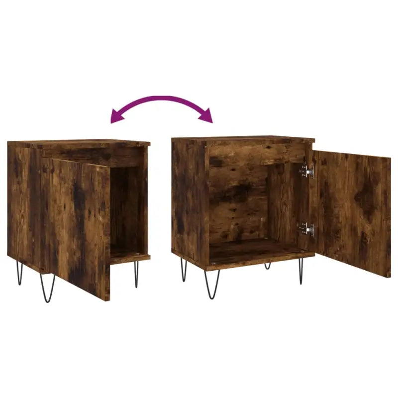 Nachtkastjes van bewerkt hout met elegant ontwerp en duurzame afwerking - Nachtkastjes