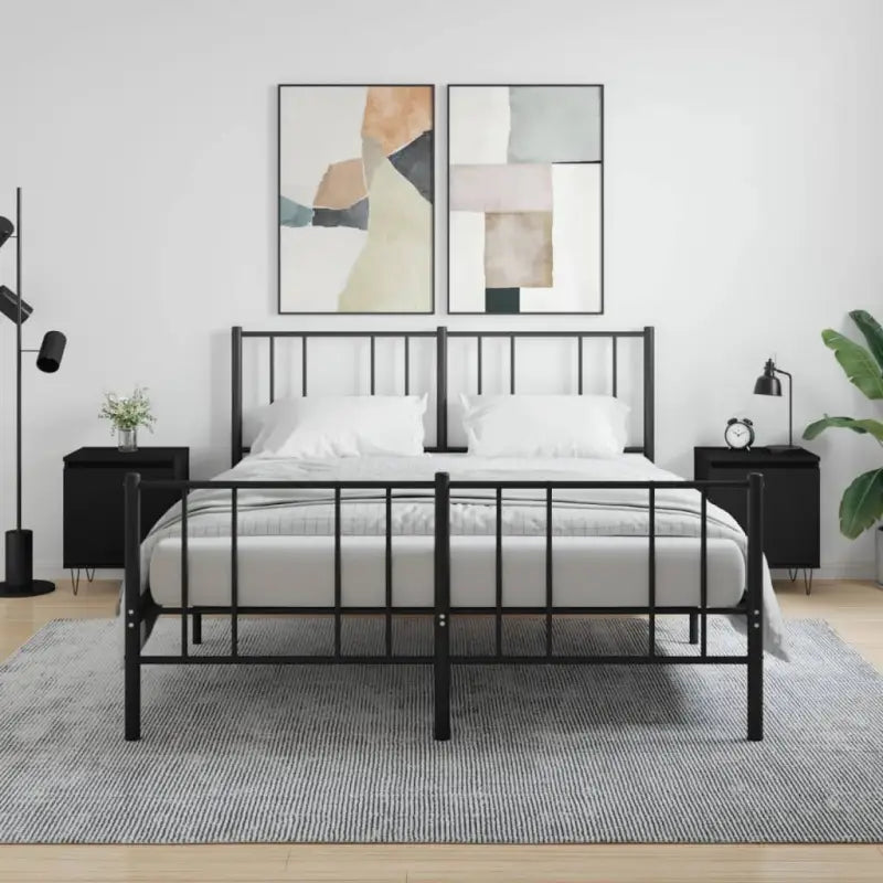 Nachtkastjes van bewerkt hout met elegant ontwerp en duurzame afwerking - Zwart / 2 - Nachtkastjes