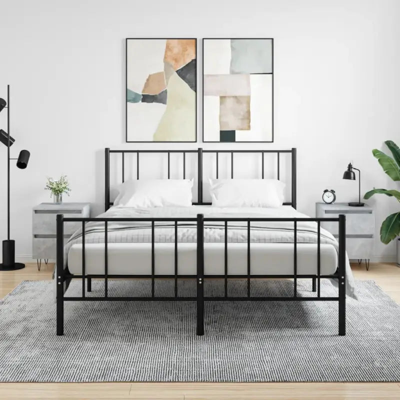 Nachtkastjes van bewerkt hout met elegant ontwerp en duurzame kwaliteit - Betongrijs / 2 - Nachtkastjes