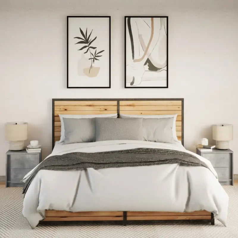 Nachtkastjes van bewerkt hout met tijdloze charme en eenvoudige installatie - Nachtkastjes