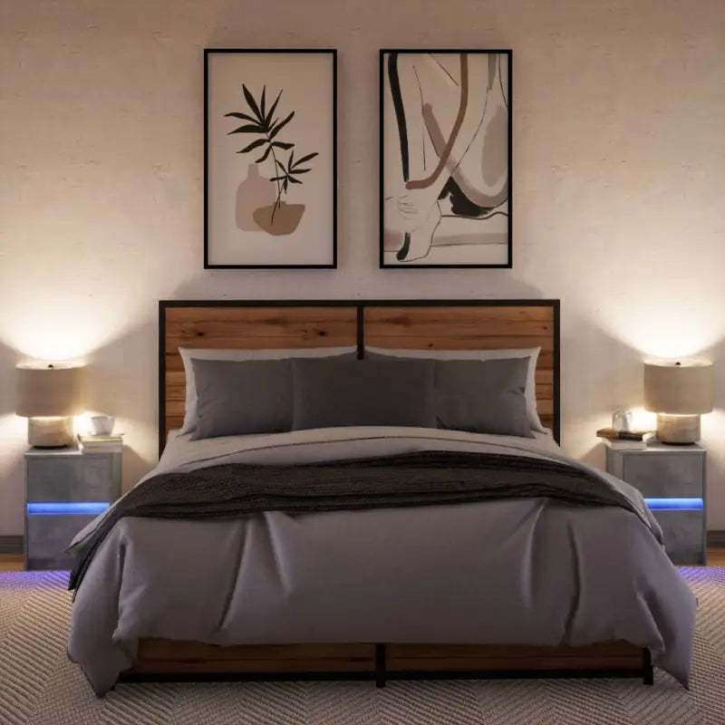 Nachtkastjes van bewerkt hout met tijdloze charme en juiste installatie - Nachtkastjes