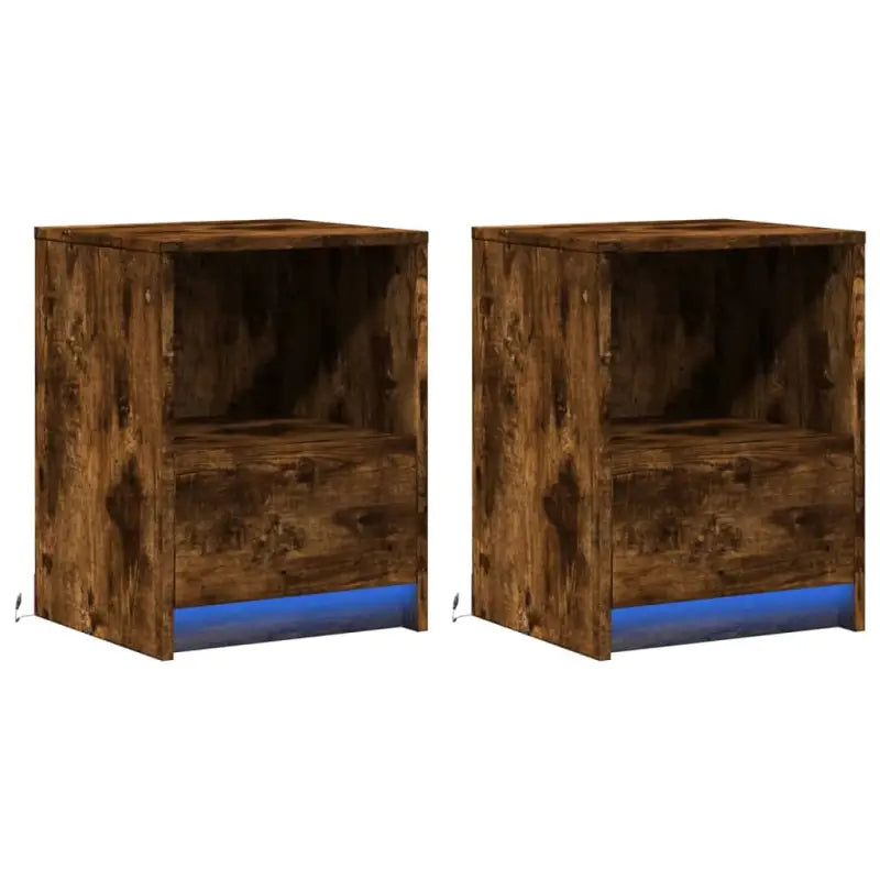 Nachtkastjes van bewerkt hout met tijdloze charme voor woonkamer of slaapkamer - Nachtkastjes