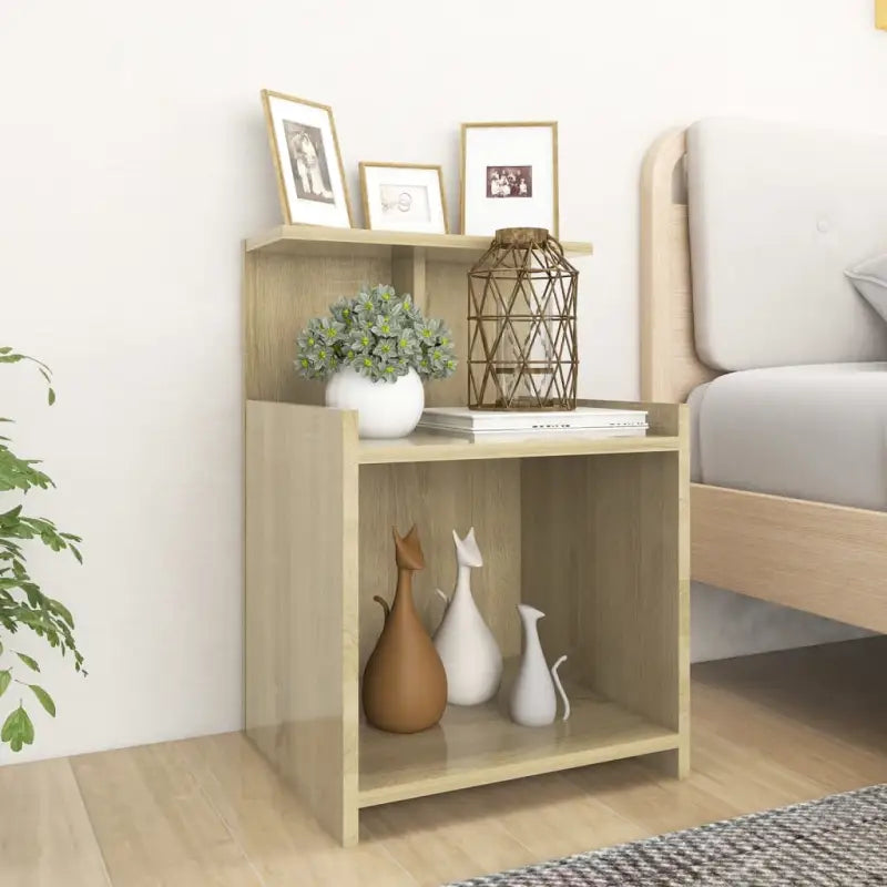 Nachtkastjes van bewerkt hout met trendy en praktische ontwerp - Sonoma eiken / 2 - Nachtkastjes