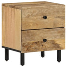Nachtkastjes van massief acaciahout met elegant ontwerp - Naturel / 1 / massief mangohout - Nachtkastjes