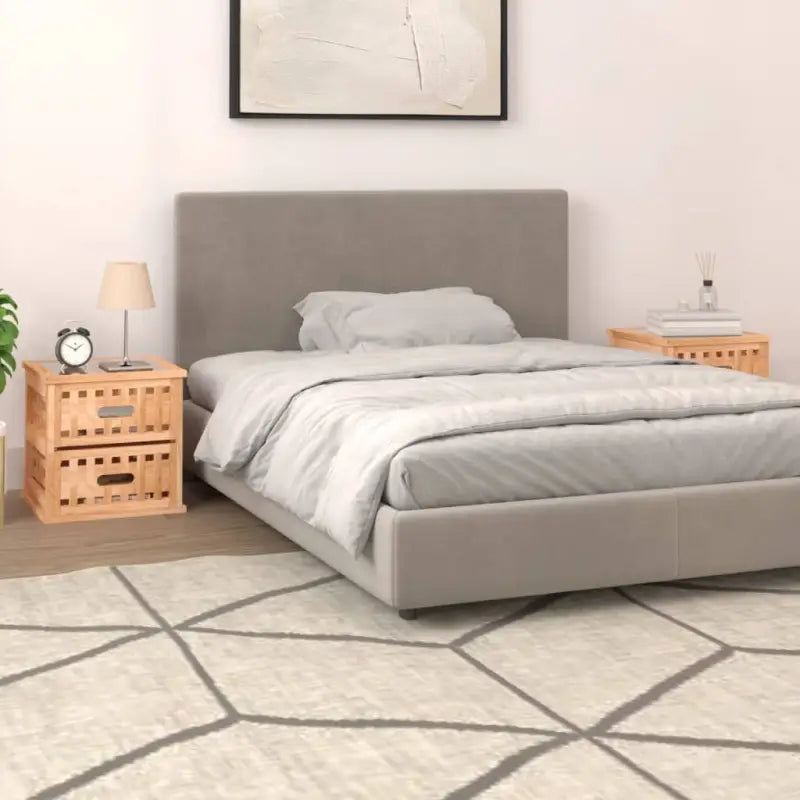 Nachtkastjes van massief walnotenhout met elegant en tijdloos design - 2 - Nachtkastjes