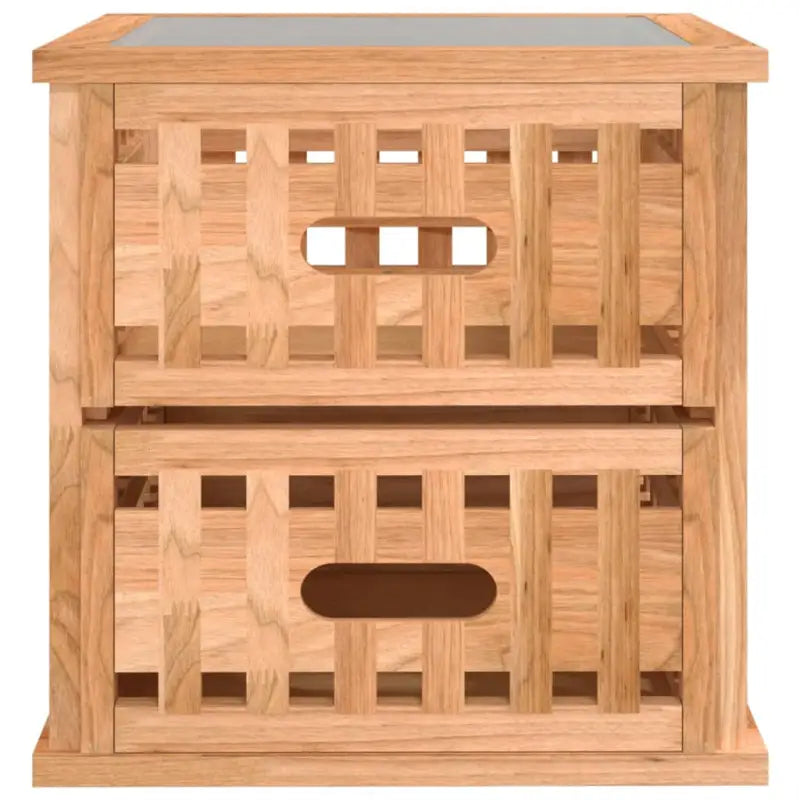 Nachtkastjes van massief walnotenhout met elegant en tijdloos design - 2 - Nachtkastjes