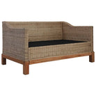 Natuurlijk rattan bank met levering bevat voor stijl en functionaliteit - Banken
