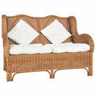 Natuurlijk Rattan Banken - Elegante en eenvoudige fauteuil voor elke ruimte - Lichtbruin / Tweezitsbank - Banken
