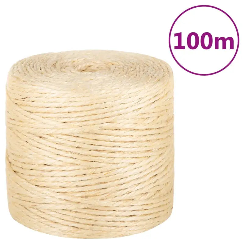 Natuurlijk sisal touw voor huis landbouw en transportgebruik - 1 / 100 m / 4 mm - Touw