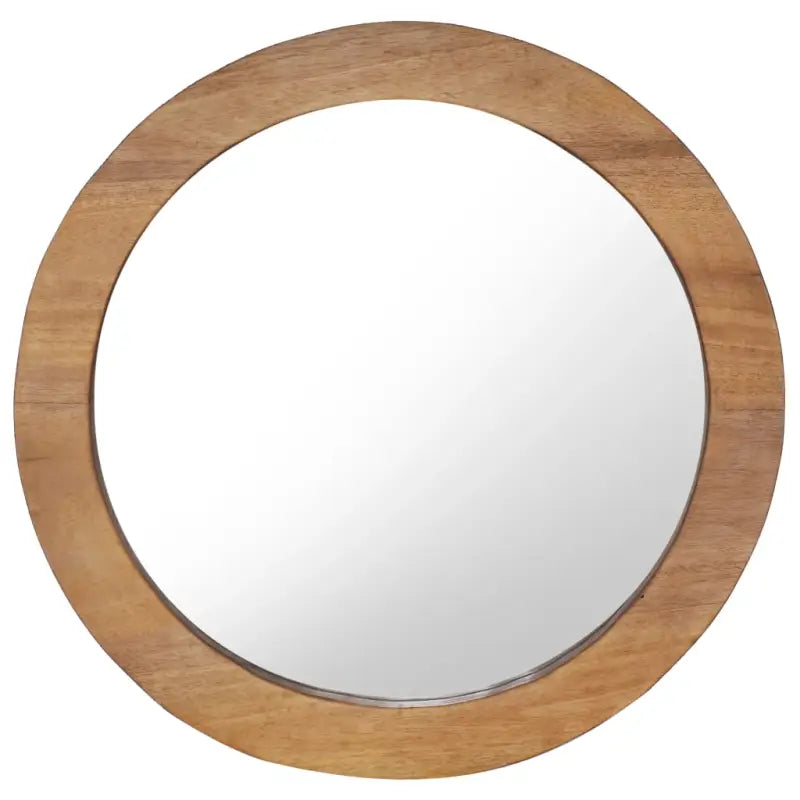 Natuurlijke teakhouten spiegel met rustiek houten frame - Φ 60 cm / 1 - Spiegels