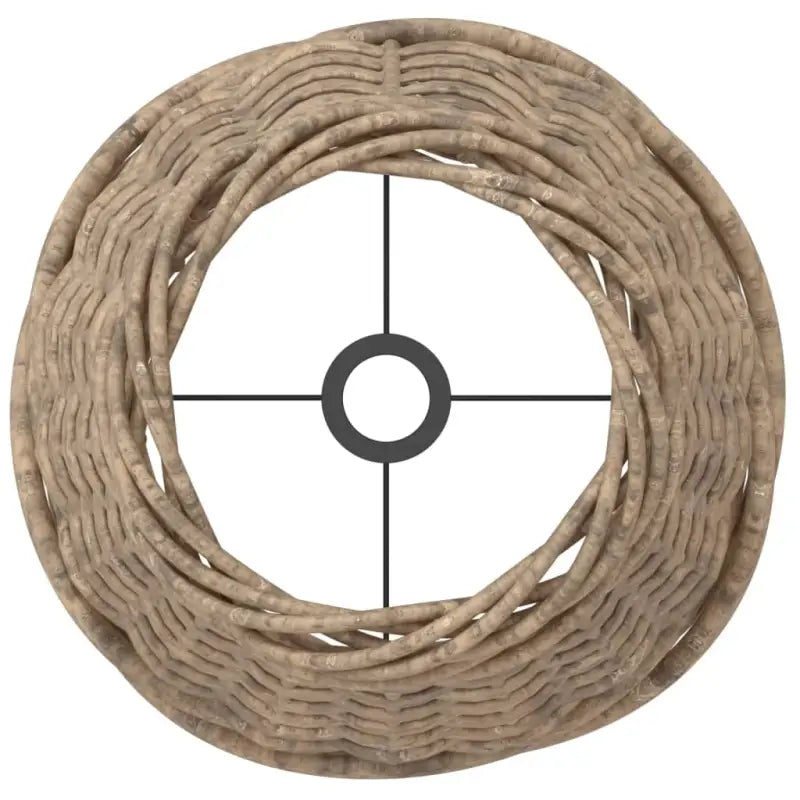 Natuurlijke wicker lampenkap met houder gat voor sfeervolle verlichting - Lampenkappen