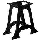 O-frame tafelpoten in antieke stijl van massief gietijzer - 2 / A-frame gebogen onderkant / Salontafel - Tafelpoten