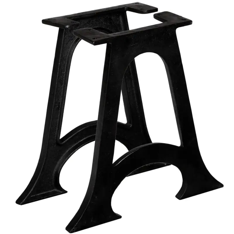 O-frame tafelpoten in antieke stijl van massief gietijzer - 2 / A-frame gebogen onderkant / Salontafel - Tafelpoten