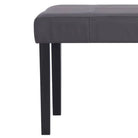 Opberg- en halbankje met houten frame en kunstleer bekleding - Grijs - Opberg- & halbankjes