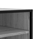 Opberg- en halbankje van bewerkt hout in grijs sonoma stijl - Opberg- & halbankjes