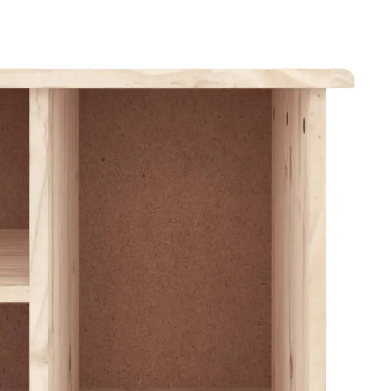 Opberg- en halbankje van massief grenenhout voor schoenen binnen handbereik - Naturel - Opberg- & halbankjes