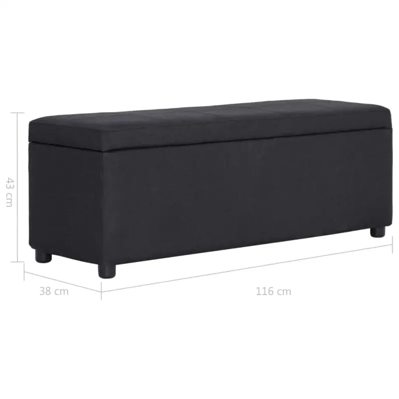 Opbergbankje met comfortabele bekleding en kleuraccent voor woonkamer - Opberg- & halbankjes