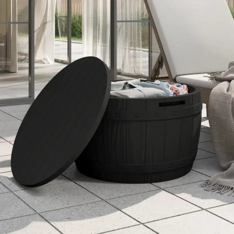 Opbergbox met imitatiehout structuur voor tuin en buitengebruik - Opbergboxen voor buiten