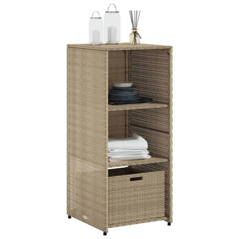 Opbergbox voor buiten in poly rattan voor tuinmeubels en accessoires - Opbergboxen voor buiten