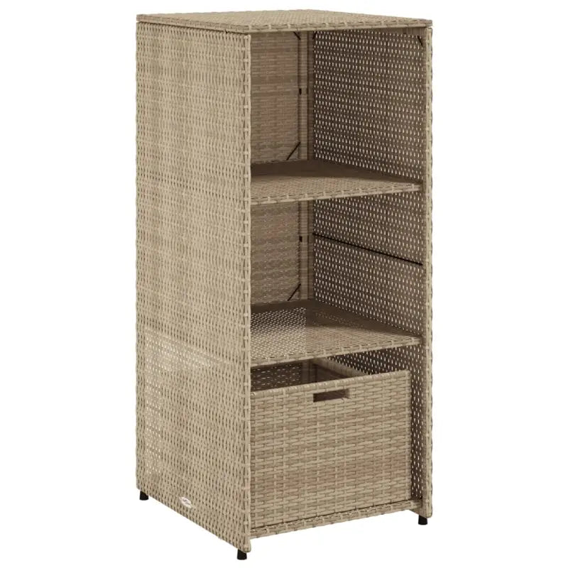 Opbergbox voor buiten in poly rattan voor tuinmeubels en accessoires - Opbergboxen voor buiten