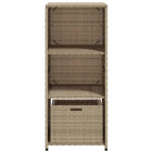 Opbergbox voor buiten in poly rattan voor tuinmeubels en accessoires - Opbergboxen voor buiten