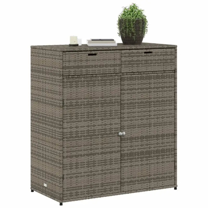 Opbergbox voor buiten in poly rattan voor tuinmeubels en accessoires - Opbergboxen voor buiten