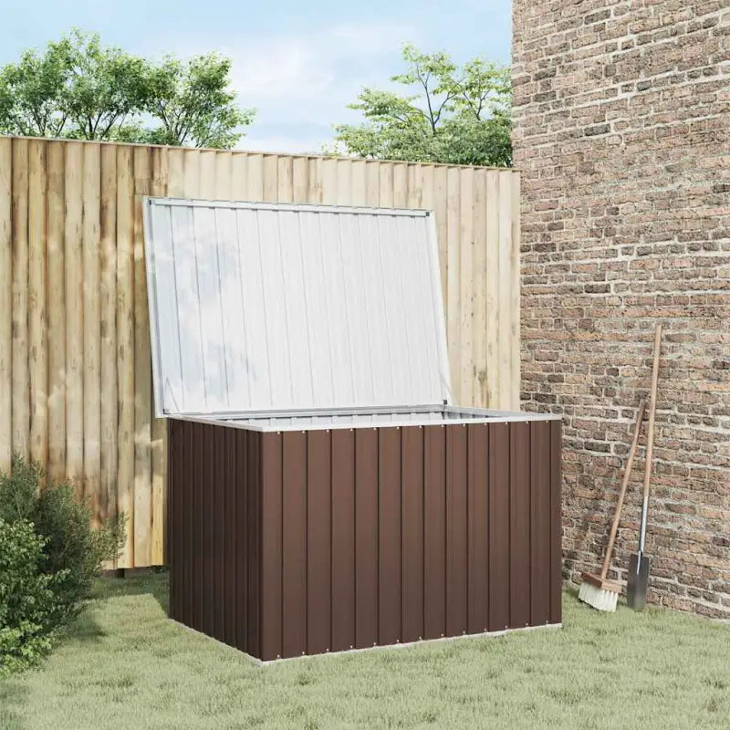 Opbergbox voor buiten van gegalvaniseerd staal voor andere spullen - Bruin / 149 x 99 x 93 cm - Opbergboxen voor buiten