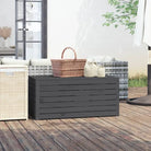 Opbergbox voor buiten van massief grenenhout met rustieke uitstraling - Grijs / 101 x 50.5 x 46.5 cm - Opbergboxen
