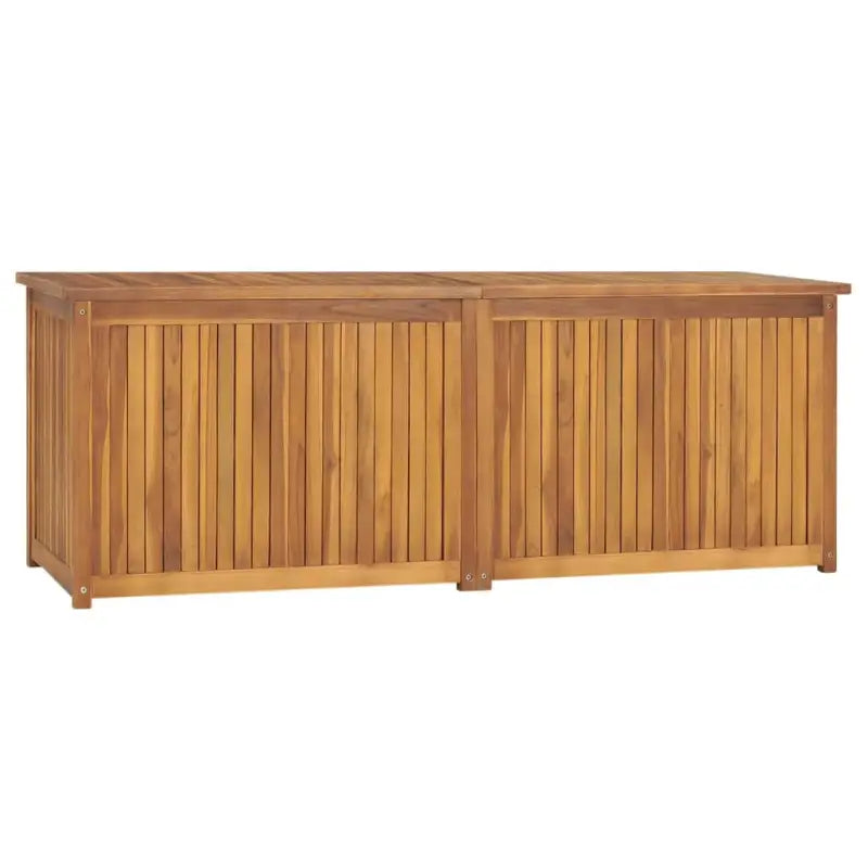Opbergbox voor buiten van massief teakhout met eenvoudig deksel - 150 x 50 x 55 cm - Opbergboxen voor buiten