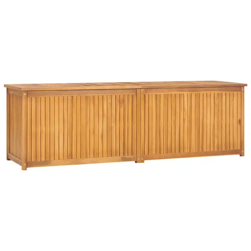 Opbergbox voor buiten van massief teakhout met eenvoudig deksel - 175 x 50 x 55 cm - Opbergboxen voor buiten