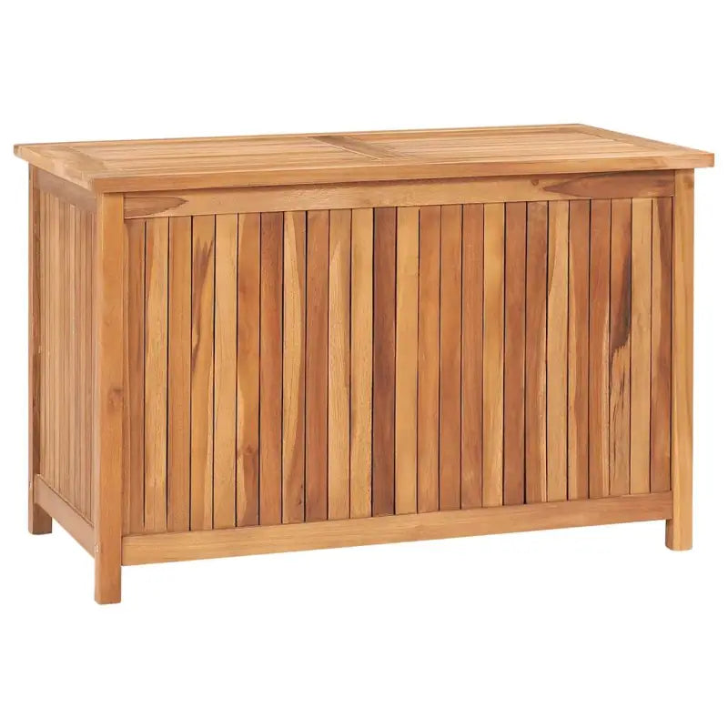 Opbergbox voor buiten van massief teakhout met eenvoudig deksel - 90 x 50 x 58 cm - Opbergboxen voor buiten