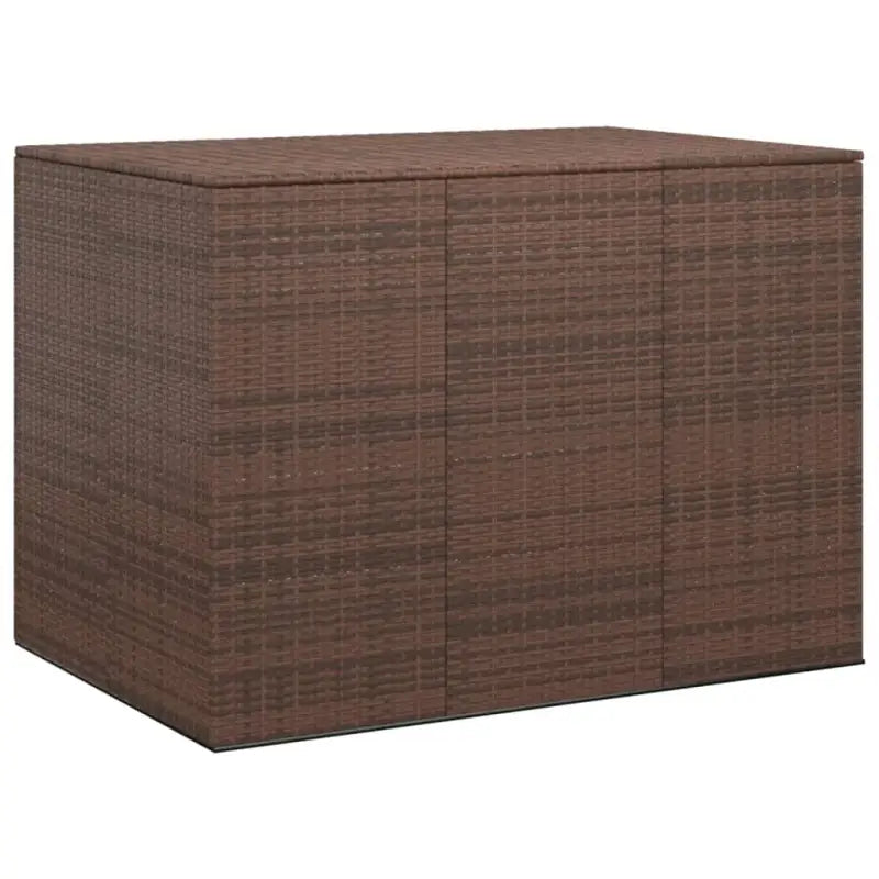 Opbergbox voor buiten van PE Rattan voor kussens - Bruin / 145 x 100 x 103 cm - Opbergboxen voor buiten