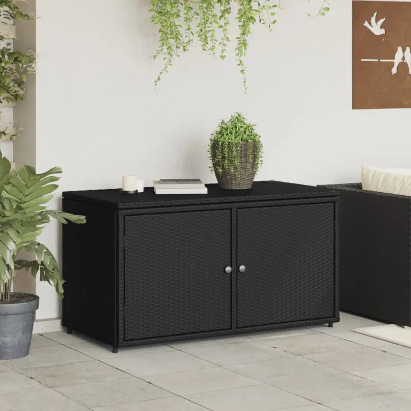 Opbergbox voor buiten van poly rattan voor tuinmeubels en spullen - Opbergboxen voor buiten