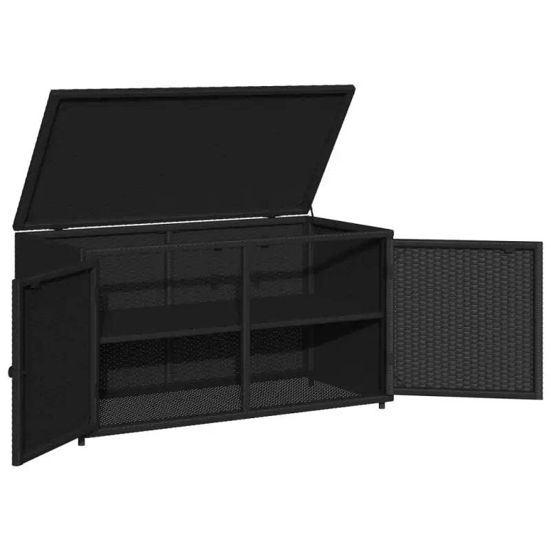Opbergbox voor buiten van poly rattan voor tuinmeubels en spullen - Opbergboxen voor buiten