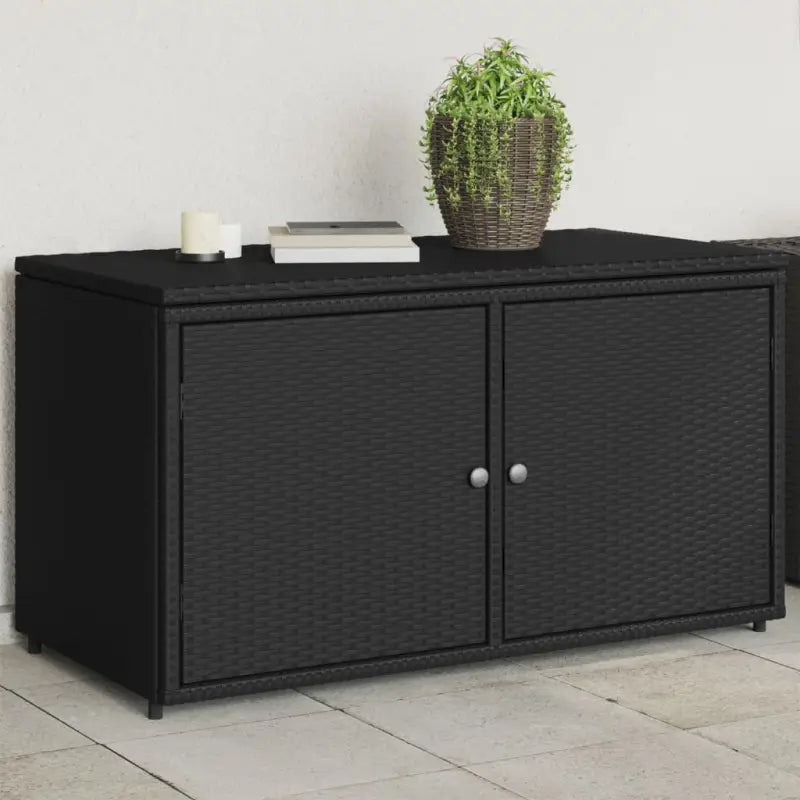 Opbergbox voor buiten van poly rattan voor tuinmeubels en spullen - Opbergboxen voor buiten